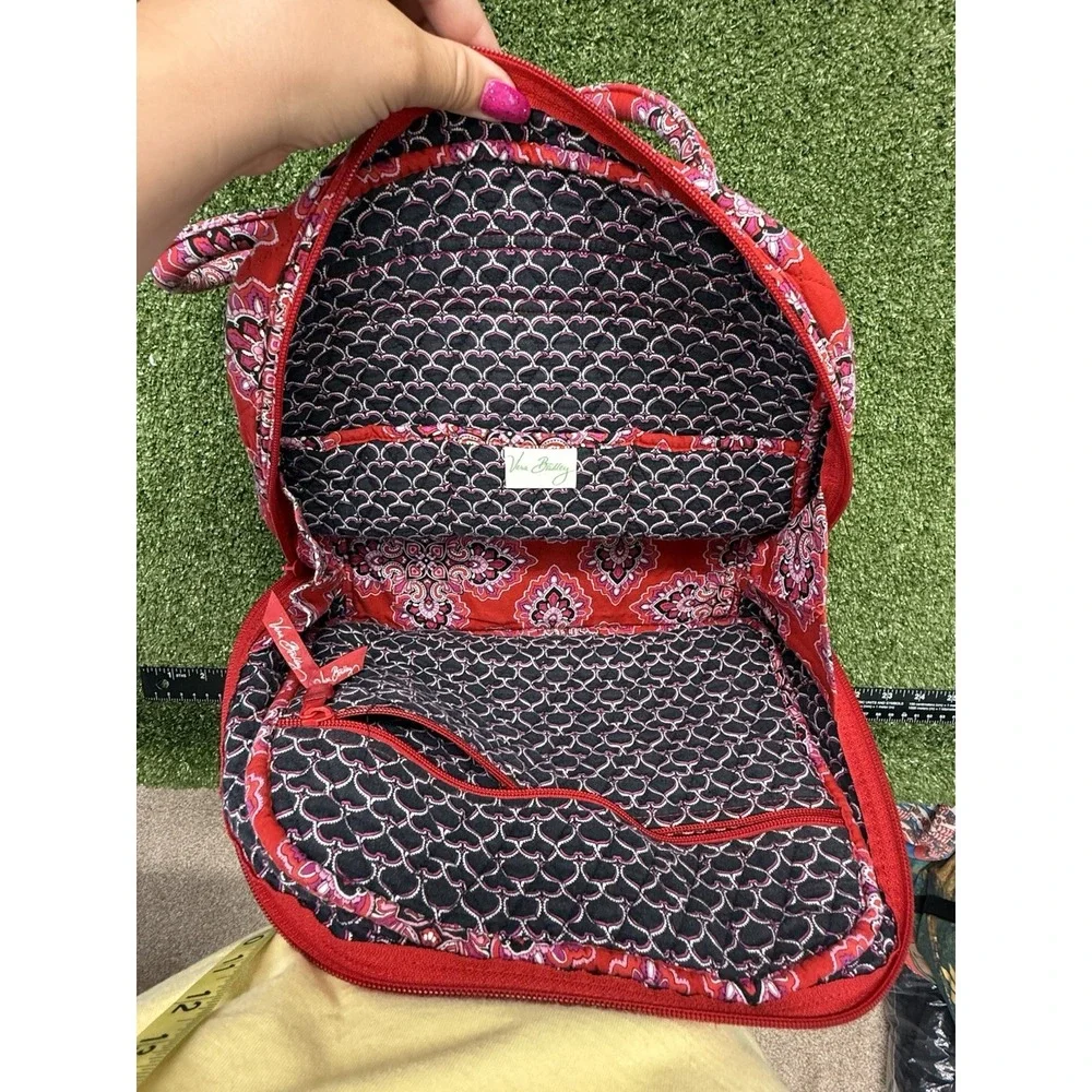 Vintage Vera Bradley Frankly Scarlett Bowler Bag Shoulder Purse Geometric Floral